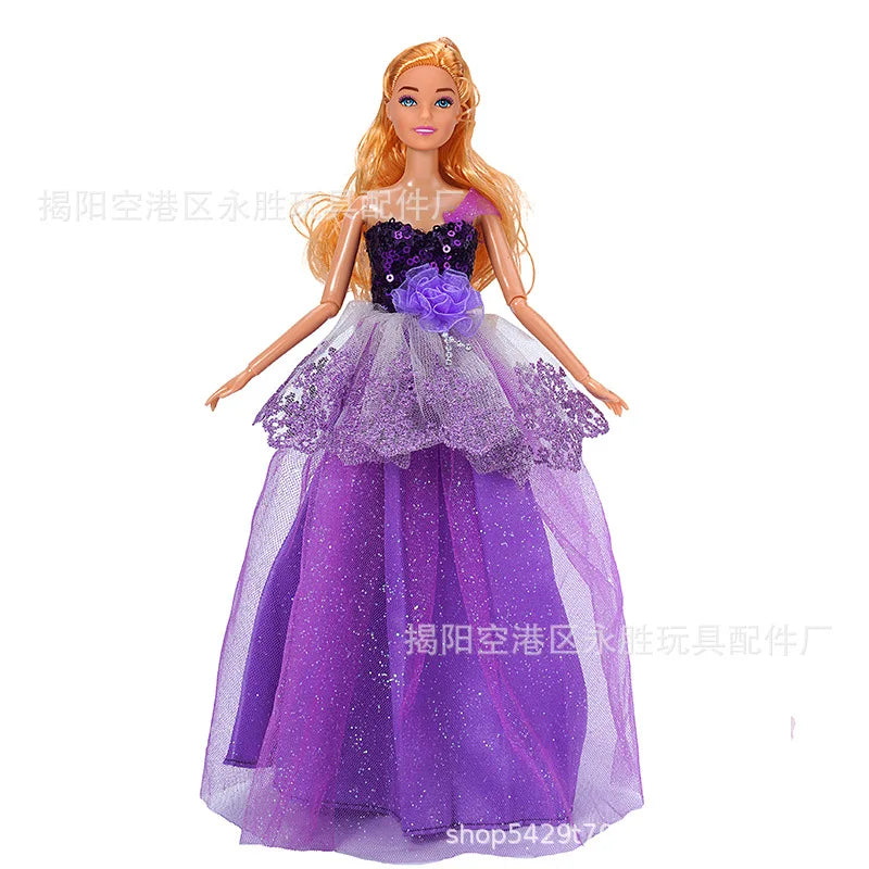 1pc 30cm Doll Clothes Fashion Dress Wedding Princess or Party Dress for 29CM Barbie Dol Best Gift for Girl